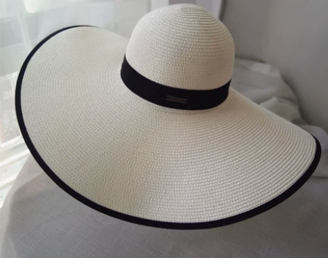 韩国草帽出游度假沙滩帽子女大檐防晒夏海边防紫外线遮阳波西米亚...