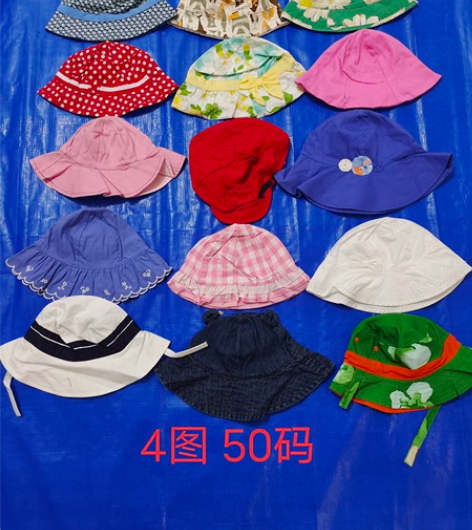 全新春夏款女童防晒帽渔夫帽盆帽纯棉时尚穿搭...