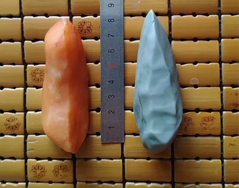 一对原石，奇石，压纸石、镇纸石，小荷才露尖...