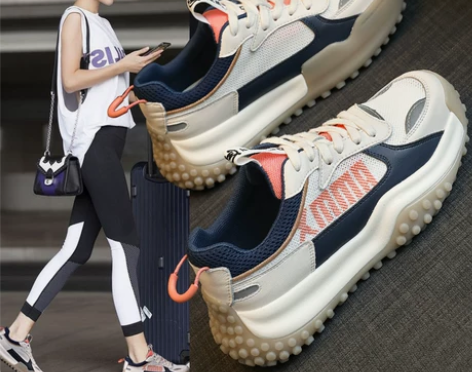 老爹鞋女款夏季薄款透气网面爆款2022年新...