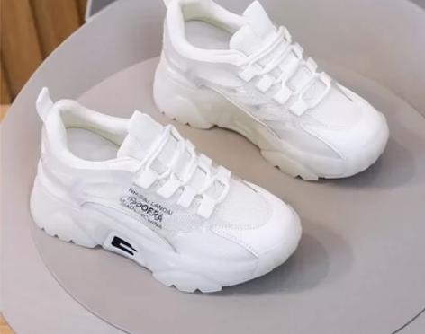 代购果冻底老爹鞋女夏季网面透气百搭小码女鞋...