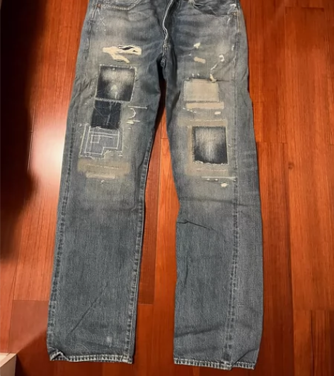 Levis w34复古牛仔裤 李维斯经典复...