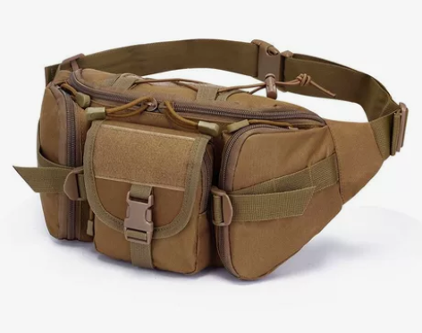 户外运动腰包钓鱼多功能胸包男女迷彩潮流时尚...