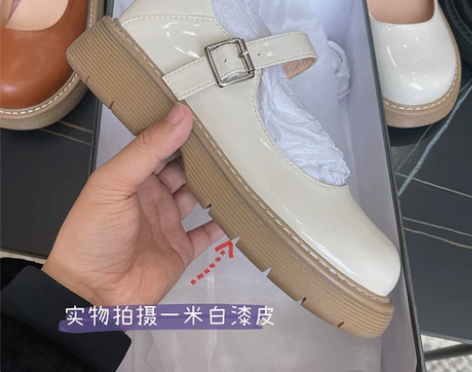 自然卷玛丽珍鞋日系jk软妹圆头娃娃鞋 感兴...