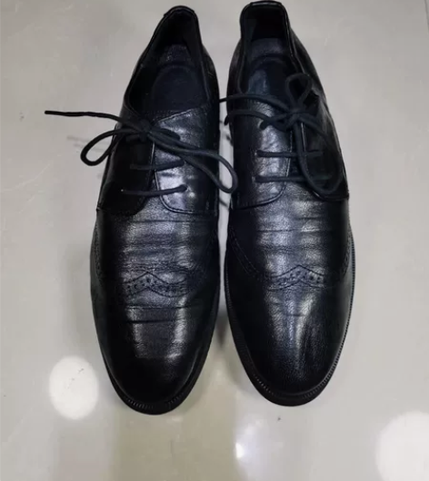 42码260男鞋布洛克雕花真皮皮鞋头层牛皮系绑带公文商务正装...