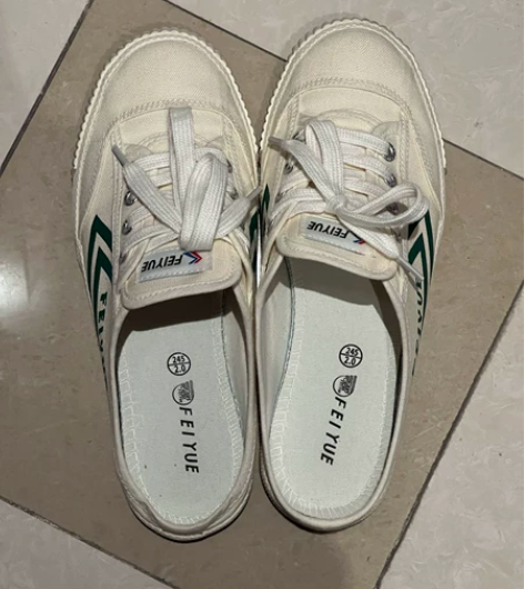 feiyue/飞跃帆布鞋 2022新款半拖...