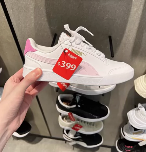 Puma白粉板鞋 尺码37 买回来不合适 ...