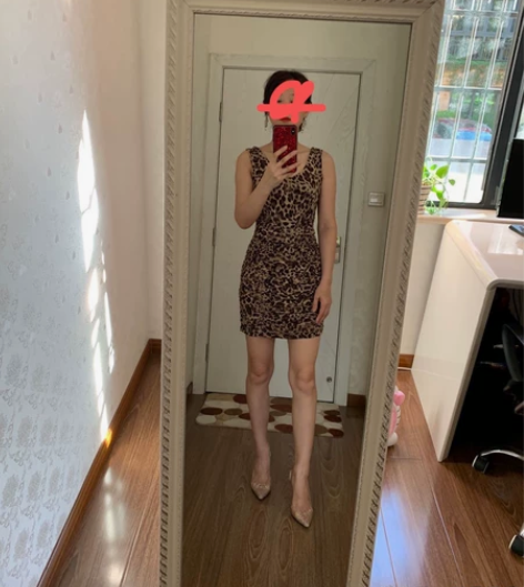 豹纹性感连衣裙,小码不退不换! 感兴趣的...