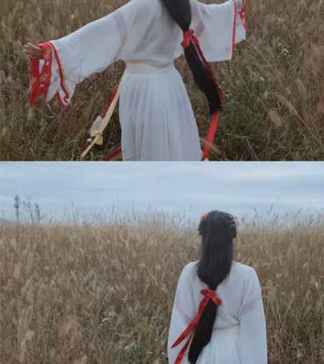 九曲阑珊原创灼华晋制汉服女直领交窬裙春夏改...