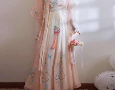 仙楚姬家汉服梦璃诃子裙桃花姬宋制对襟长衫 ...