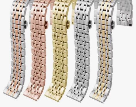 手表表带钢带男适用阿玛AR1926满天星金...