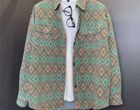 星翊商贸抖音同款春夏新款男士潮腰果花夹克百...