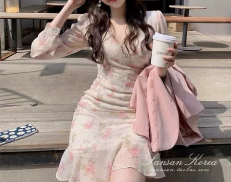 SANSAN韩国官网代购 浪漫白桃～甜美小...