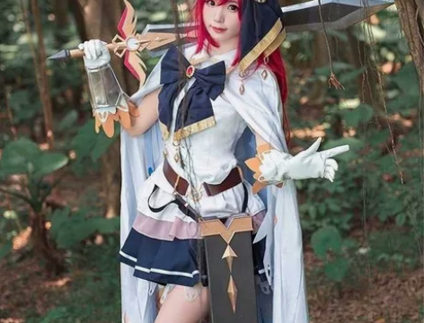 悠窝窝家公主连结桥本环奈COS服 有腰带，胸前大蝴蝶结，头饰...