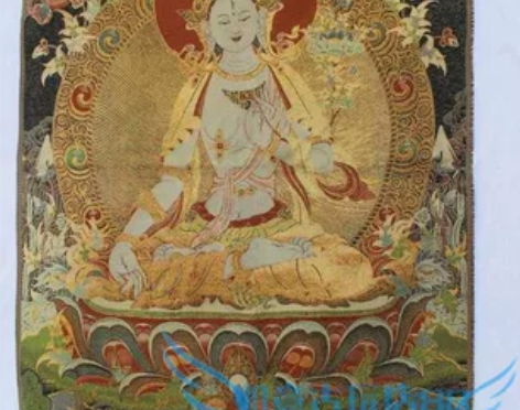 包邮 西藏佛像 尼泊尔唐卡画像 织锦画丝绸...