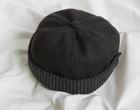 日系秋冬麂皮绒地主帽子女复古嘻哈瓜皮帽百搭...