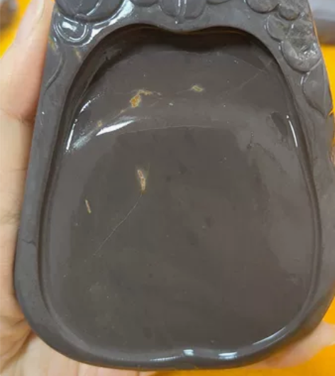 肇庆端砚，80年代老水麻，麻子坑，瓜果砚。...