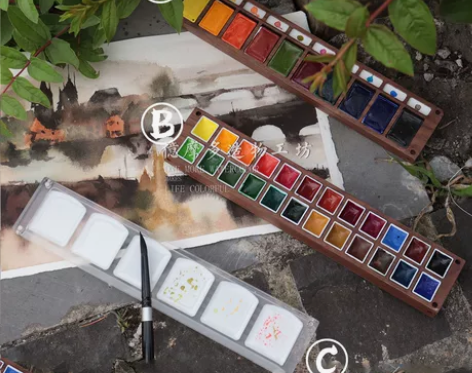 亿摩多 纯手工创意定制ins风小众水彩迷你...