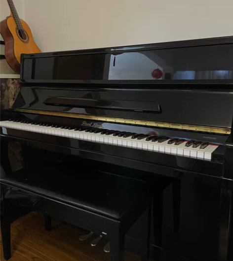 闲置钢琴 珠江 很新 带钢琴椅、钢琴罩套轻...