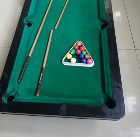 儿童台球玩具，尺寸已经拍出来了，有个杆子断...