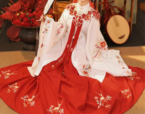 裳云兮【遇红妆】单条红色绣花下裙 标价为单...