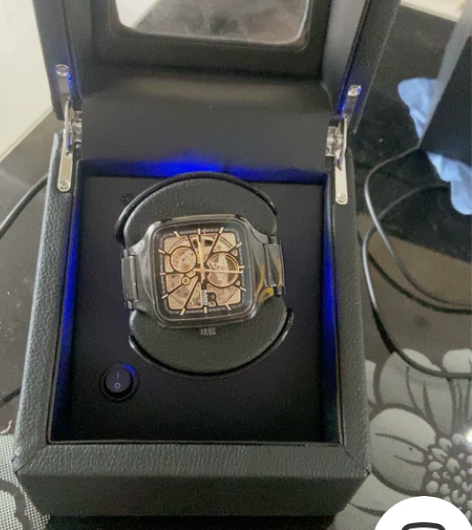 白宇同款RADO雷达表真我系列瑞士黑方方形...