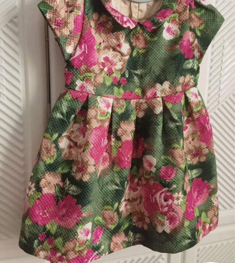 110三层复古花苞裙，可可爱爱的，小圆领，...