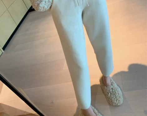 全新，小番茄定制 2019秋冬针织休闲裤女...