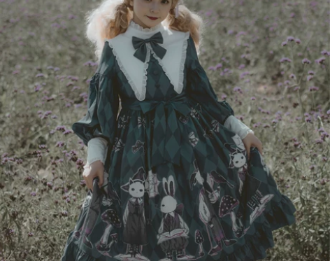 毒蘑菇原创lolita小裙子op 有两个边夹