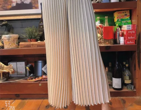 欧洲站褶皱阔腿裤秋冬新爆款宽松小个子高腰垂坠感百搭 直筒女