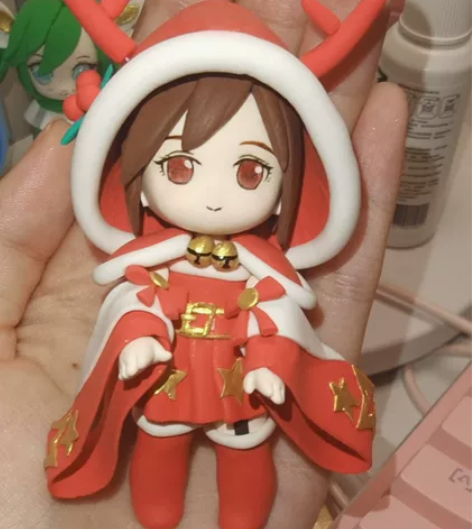 【现货】王者荣耀貂蝉圣诞恋歌超轻粘土手办 ...