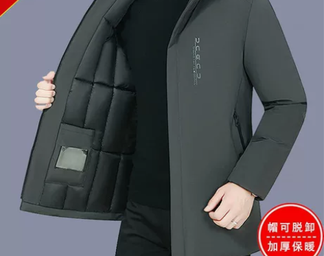 清仓特价高档名牌男士休闲羽绒服时尚大码中长...