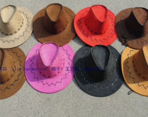 夏季沙滩遮阳帽 男女大沿帽子 草原情侣大檐...