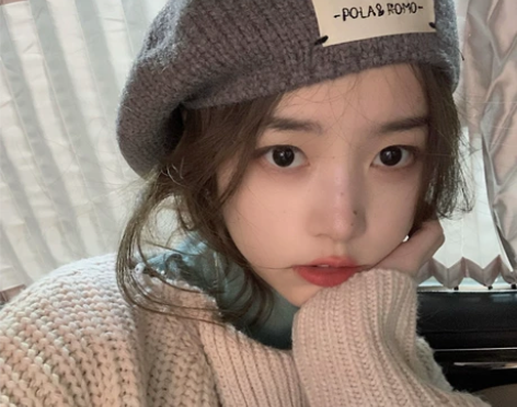 ins韩版日系贴布字母针织毛线贝雷帽女秋冬...