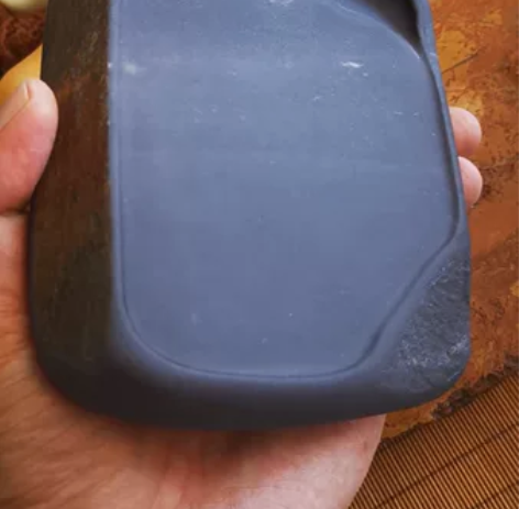 端砚 坑仔 老料  6寸方砚 天青蕉叶白青...