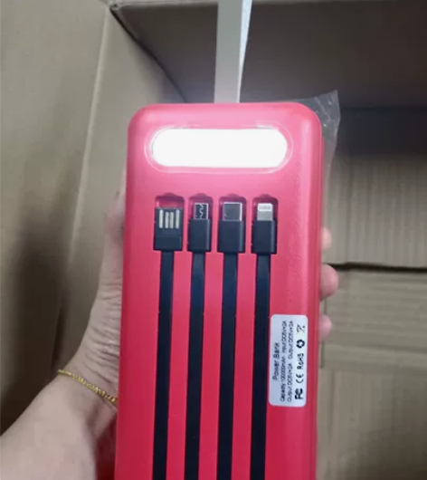 10万毫安超大容量充电宝自带线户外直播6万...