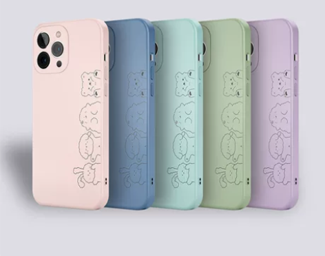 可爱13适用苹果12卡通11液态硅胶Xs手...