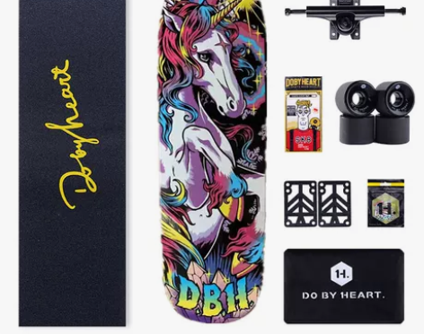 滑板小鱼板大鱼板dbh专业套装刷街四轮男女...