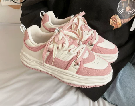 飞跃小白鞋女2022春季新款溶解鞋ins百...