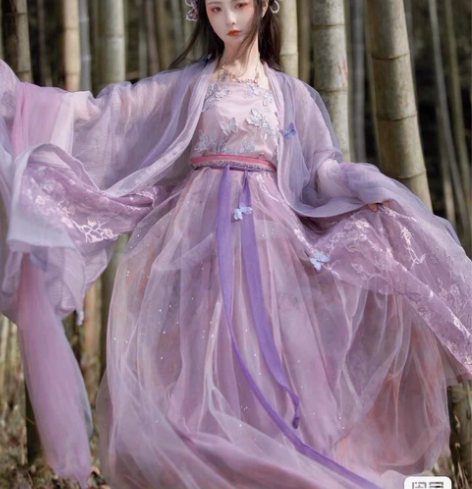 司南阁宋制汉服 可见4件套  吊带 双层大...