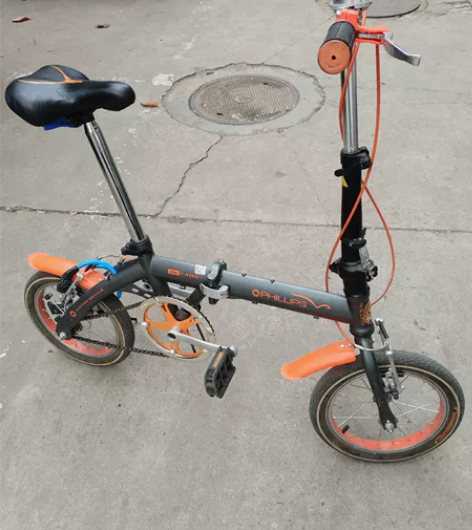菲利普折叠自行车 九成新  14寸轮 大人...