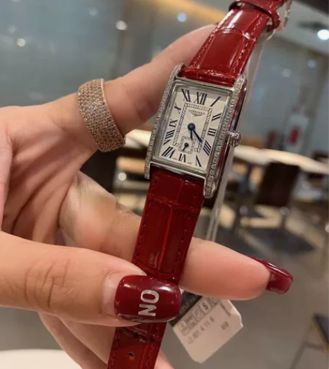 Longines/浪琴手表黛绰维纳红色皮带...