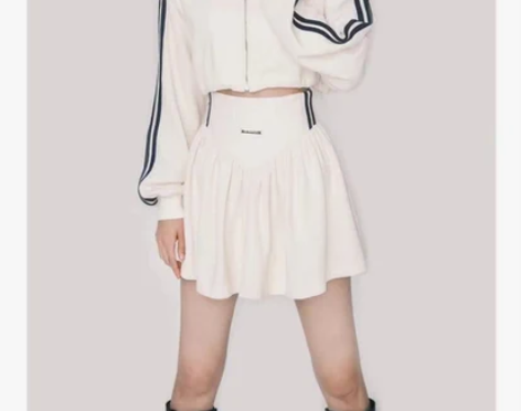 网红同款   复古美式运动风 网球华夫格宽...