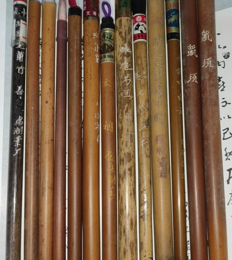 老毛笔，狼毫，羊毫，13支毛笔，中号纯狼毫...