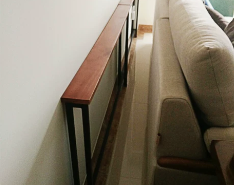 客厅沙发后置物架靠墙落地实木床头收纳书架子...