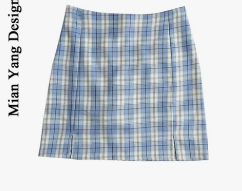 美式复古学院风防走光少女感半身裙 ins风...