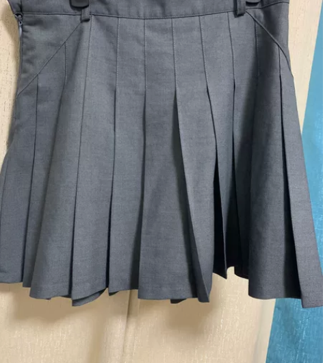 高腰百褶裙半身裙 s码 九五新  店铺还在...