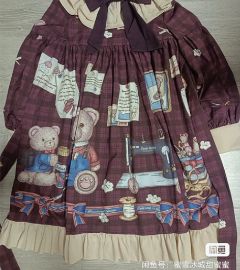 oplo裙洛丽塔咖啡熊可爱风 直拍，sm可...