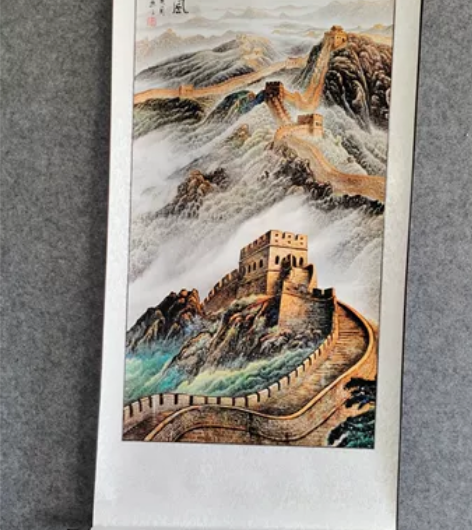 竖幅 玄关挂画 卷轴处理.不议价不退不换仅...