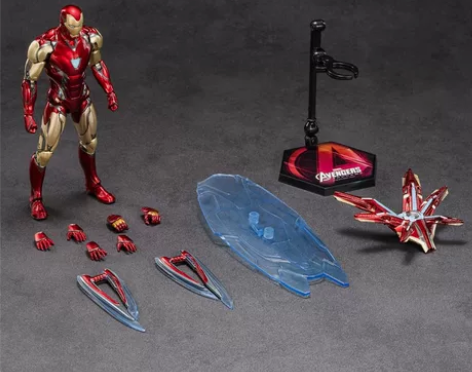 中动钢铁侠mk85手办玩具漫威 全新未开封...